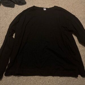 Plain black long sleeve